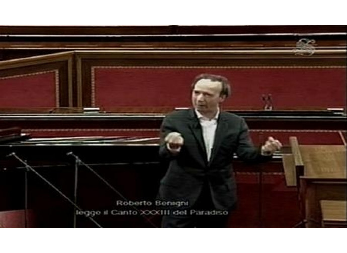 Roberto Benigni in Senato